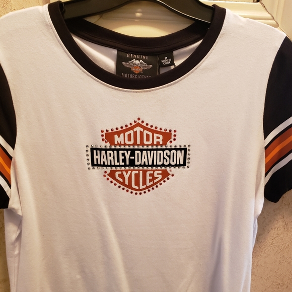 Harley Davidson embellished logo tee - Picture 1 of 3